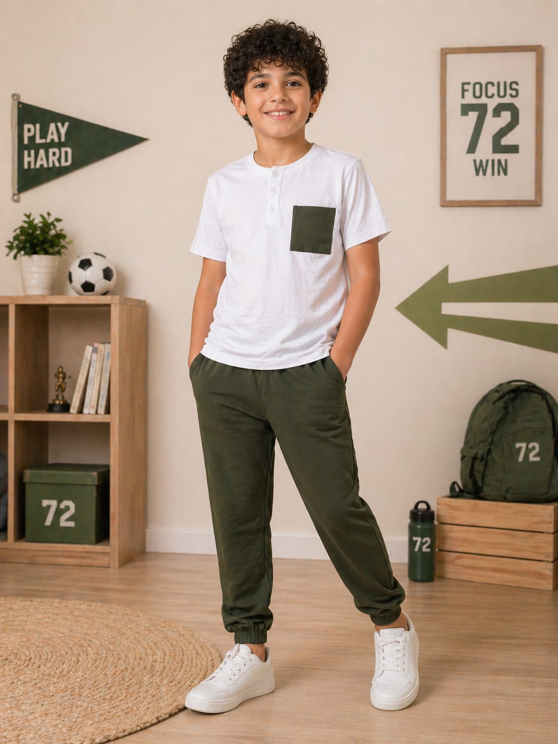 Pocket Boys Pant Set