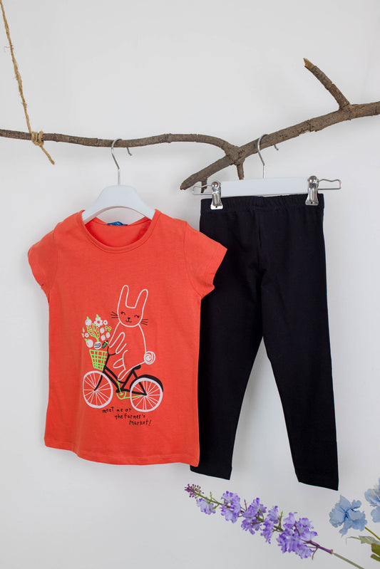 Rabbit Bike Girls Legging Set