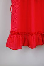 فستان بناتي منقط