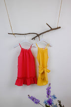 فستان بناتي منقط