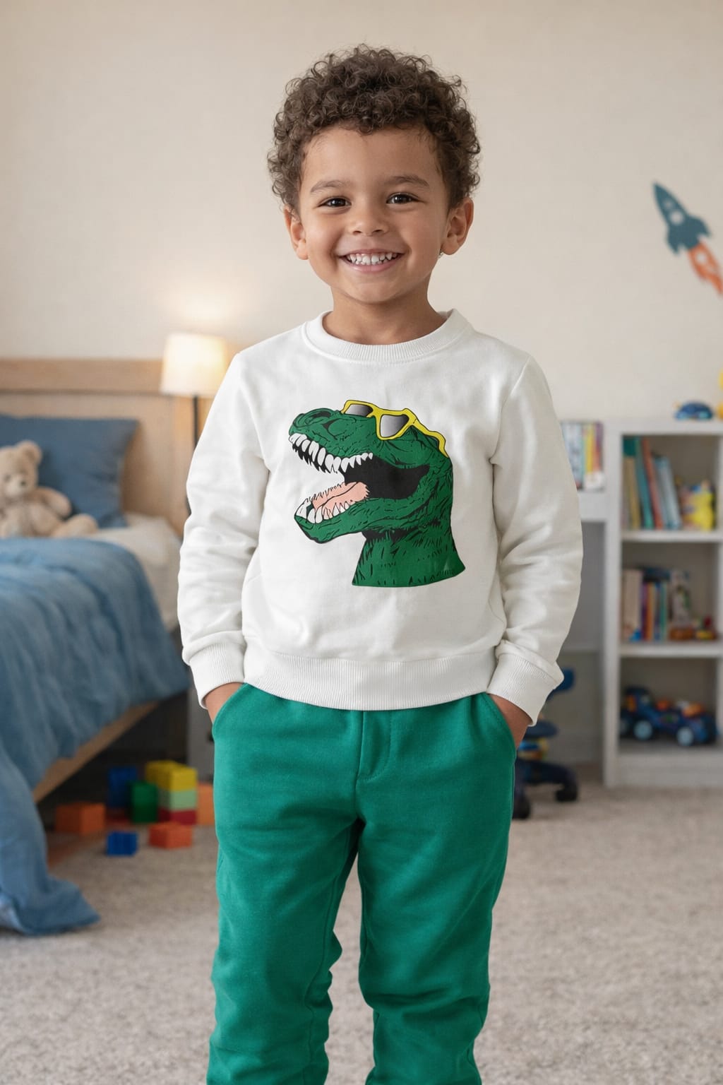 Dino with Sunglasses Pant Set