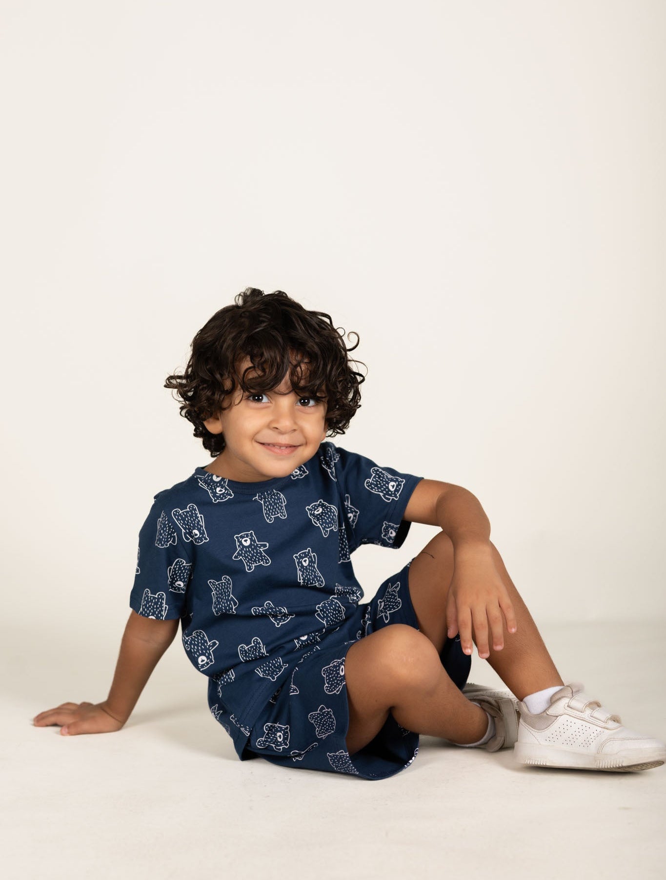 Bear All Over Print Short Set