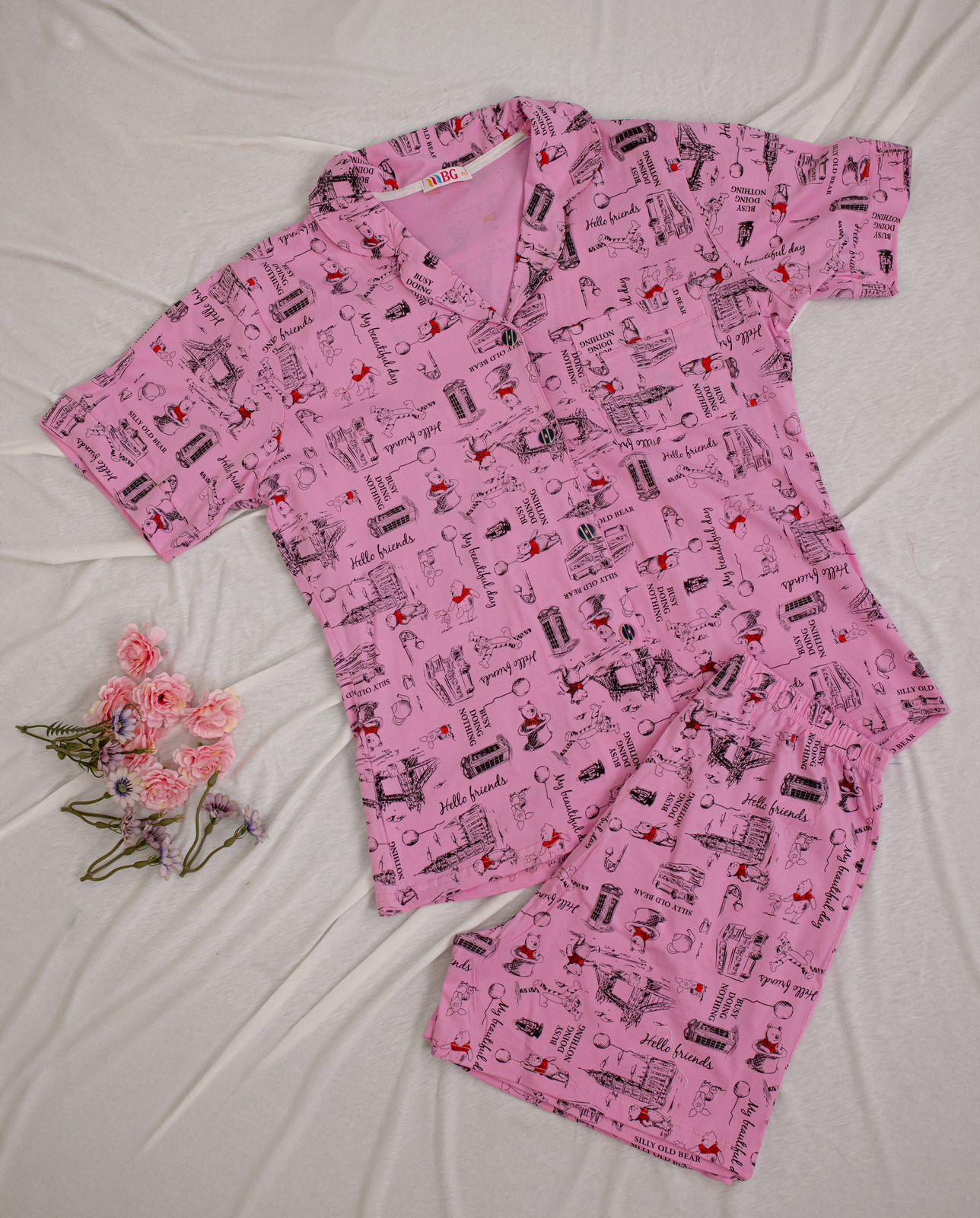 Pooh Women Classic Short Set