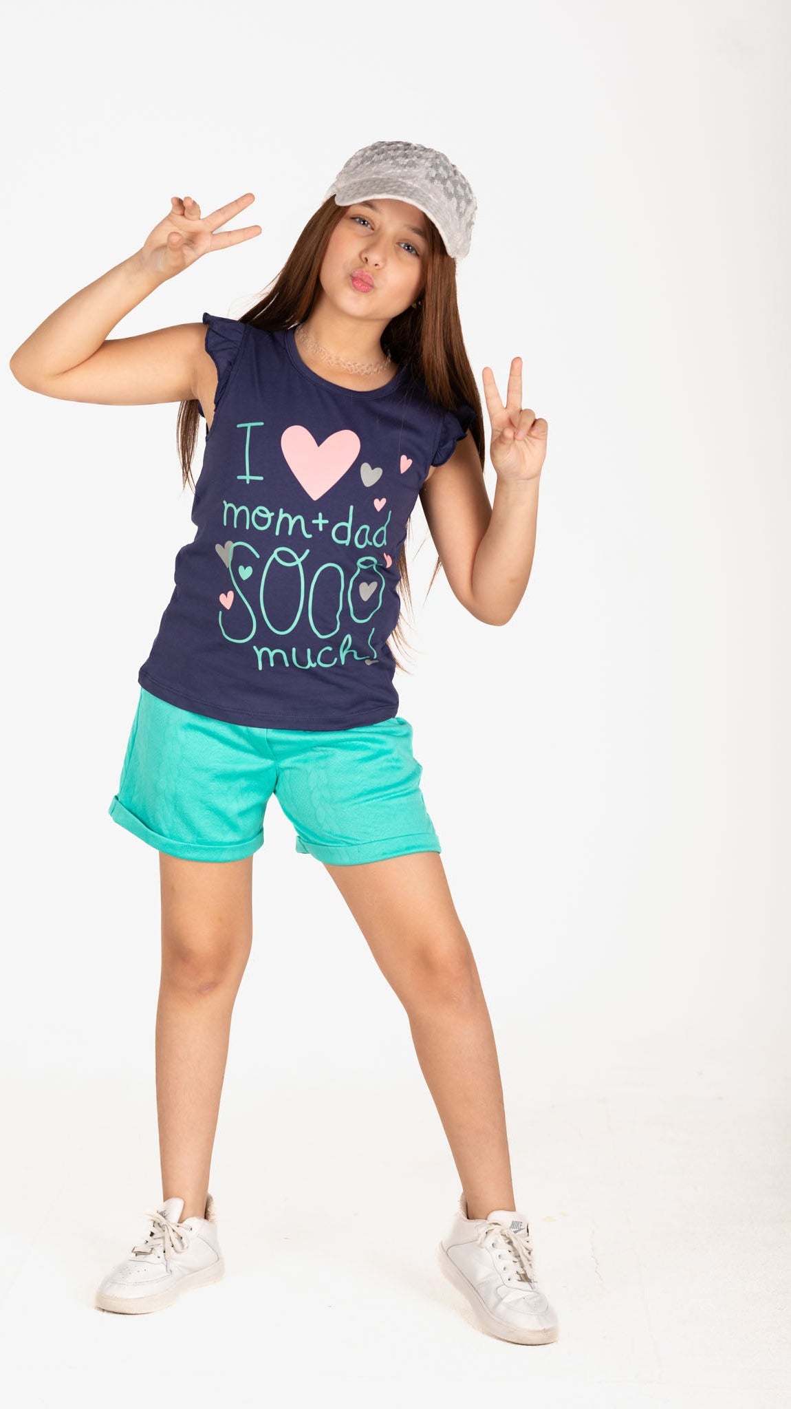 I Love Mom & Dad Short Set