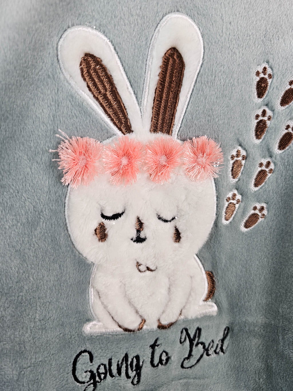 Going to bed Rabbit Pant Set Kids Girls