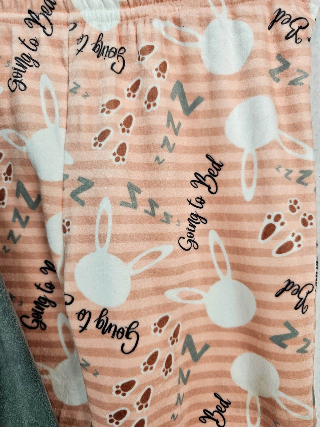 Going to bed Rabbit Pant Set Kids Girls