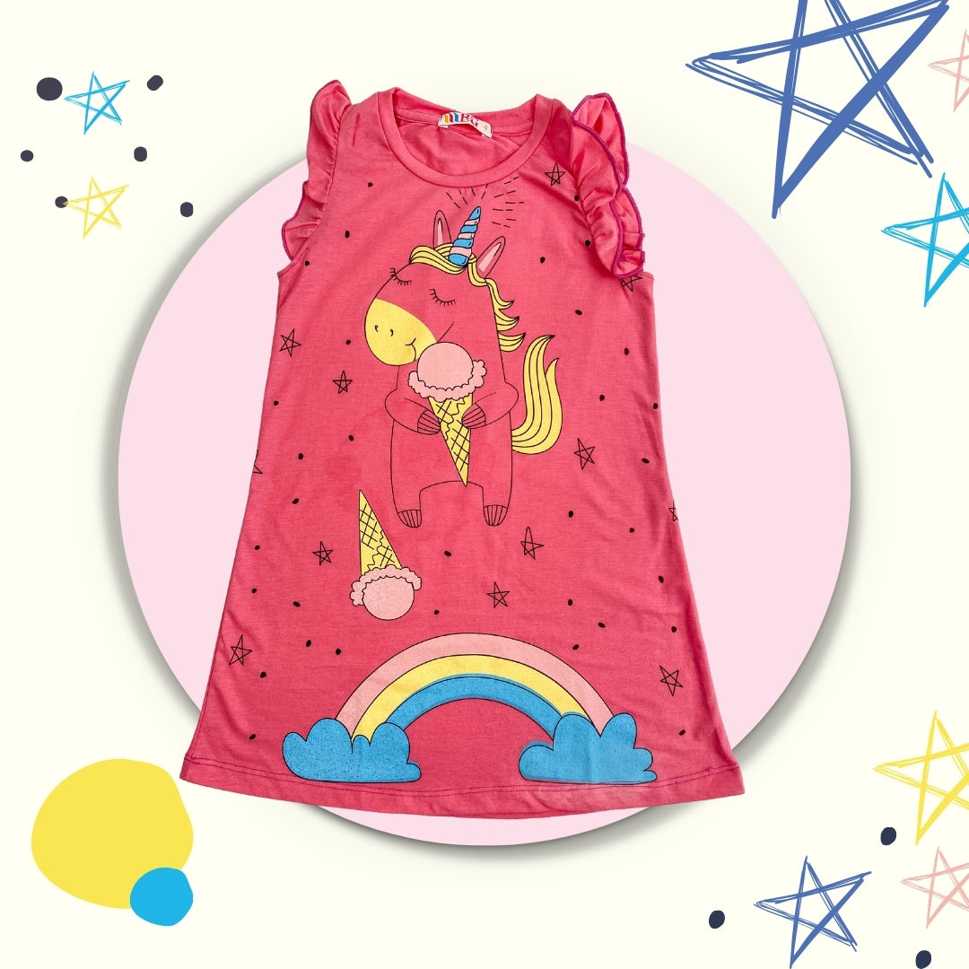 Unicorn Dress Kids And Girls