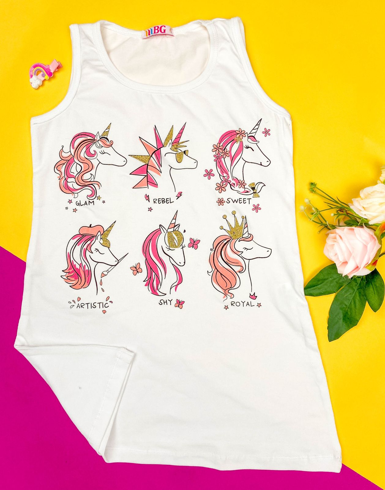 Variant unicorns girls dress