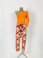 One Shoulder Women Pant Set