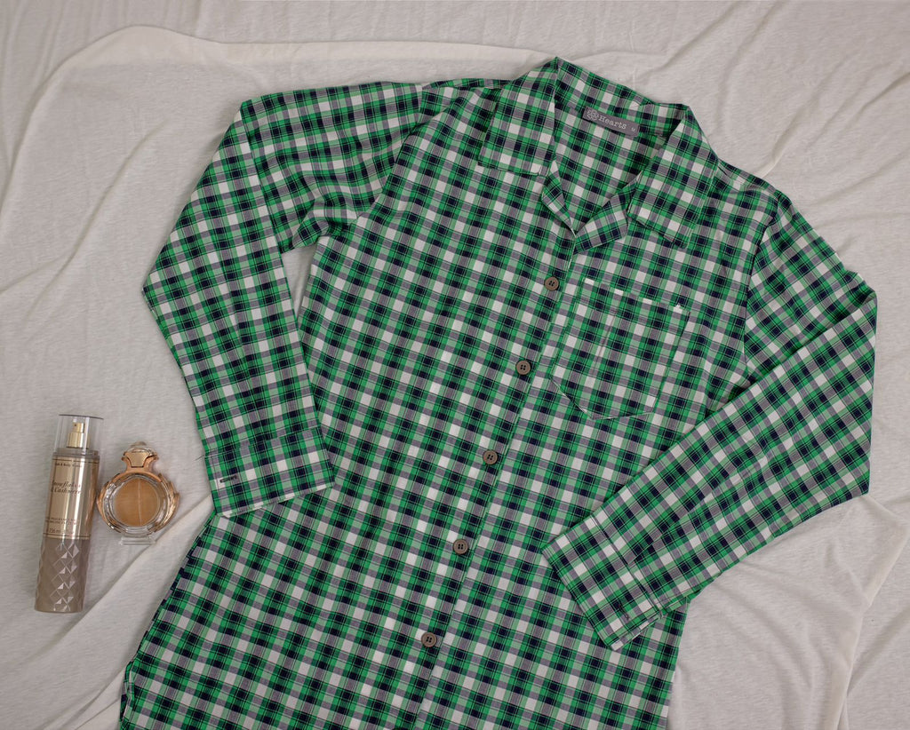 Plaided Women Shirt Dress