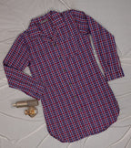 Plaided Women Shirt Dress