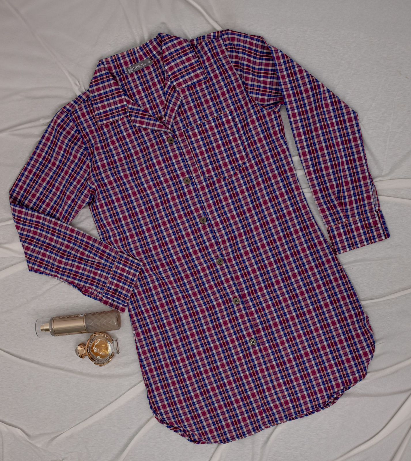 Plaided Women Shirt Dress
