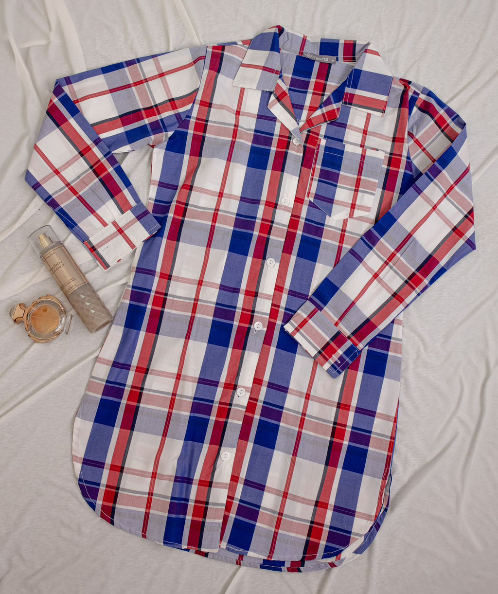 Plaided Women Shirt Dress