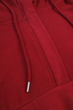 Burgundy Basic Women Pant Set