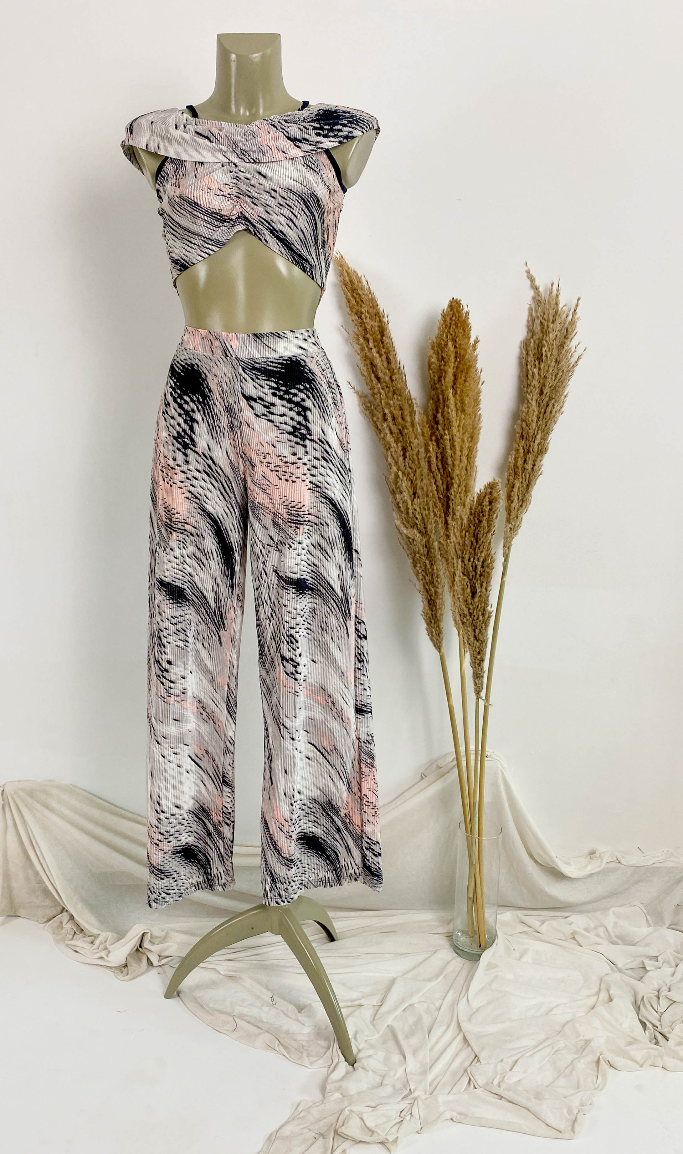 Summer Flare Women Pant Set