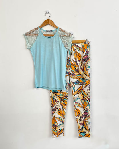 Tropical Women Pant Set
