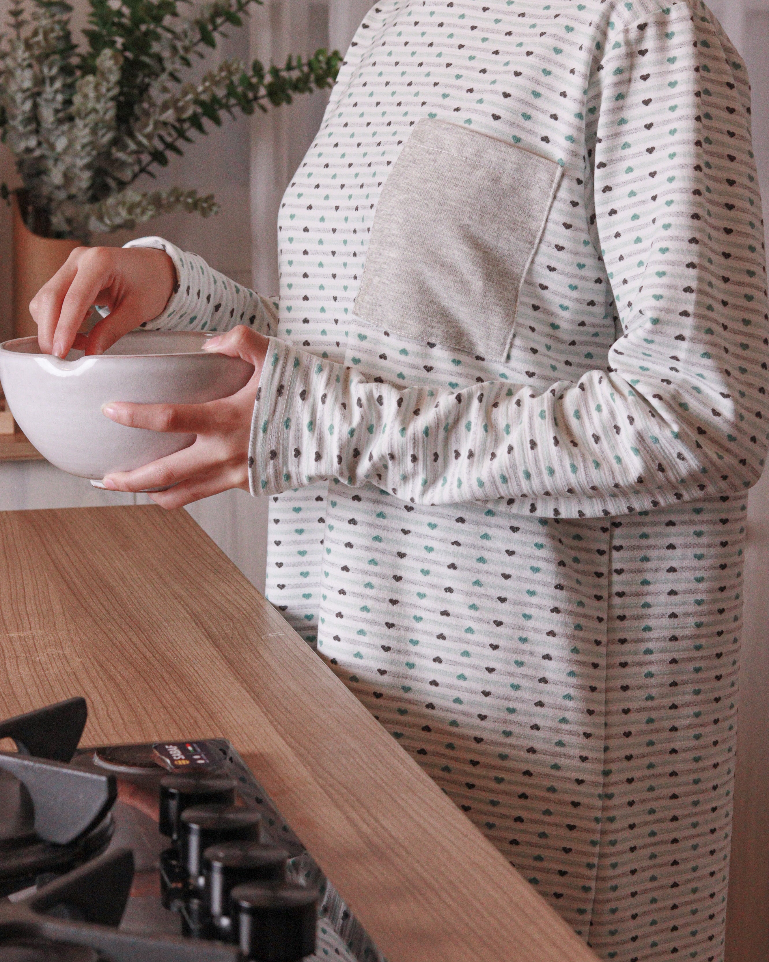 AllOver Heart Women Night Gown