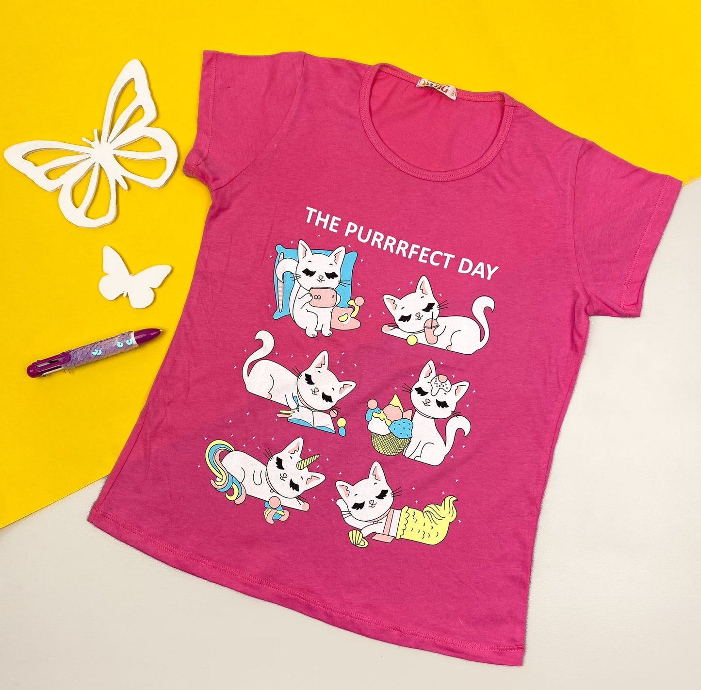 The Purrfect Day Girls T-shirt