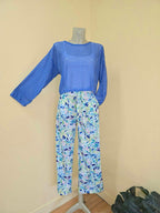 Kai Women Sheer Long Sleeves Lounge Top