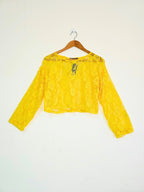 Kai Women Sheer Long Sleeves Lounge Top