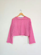 Kai Women Sheer Long Sleeves Lounge Top