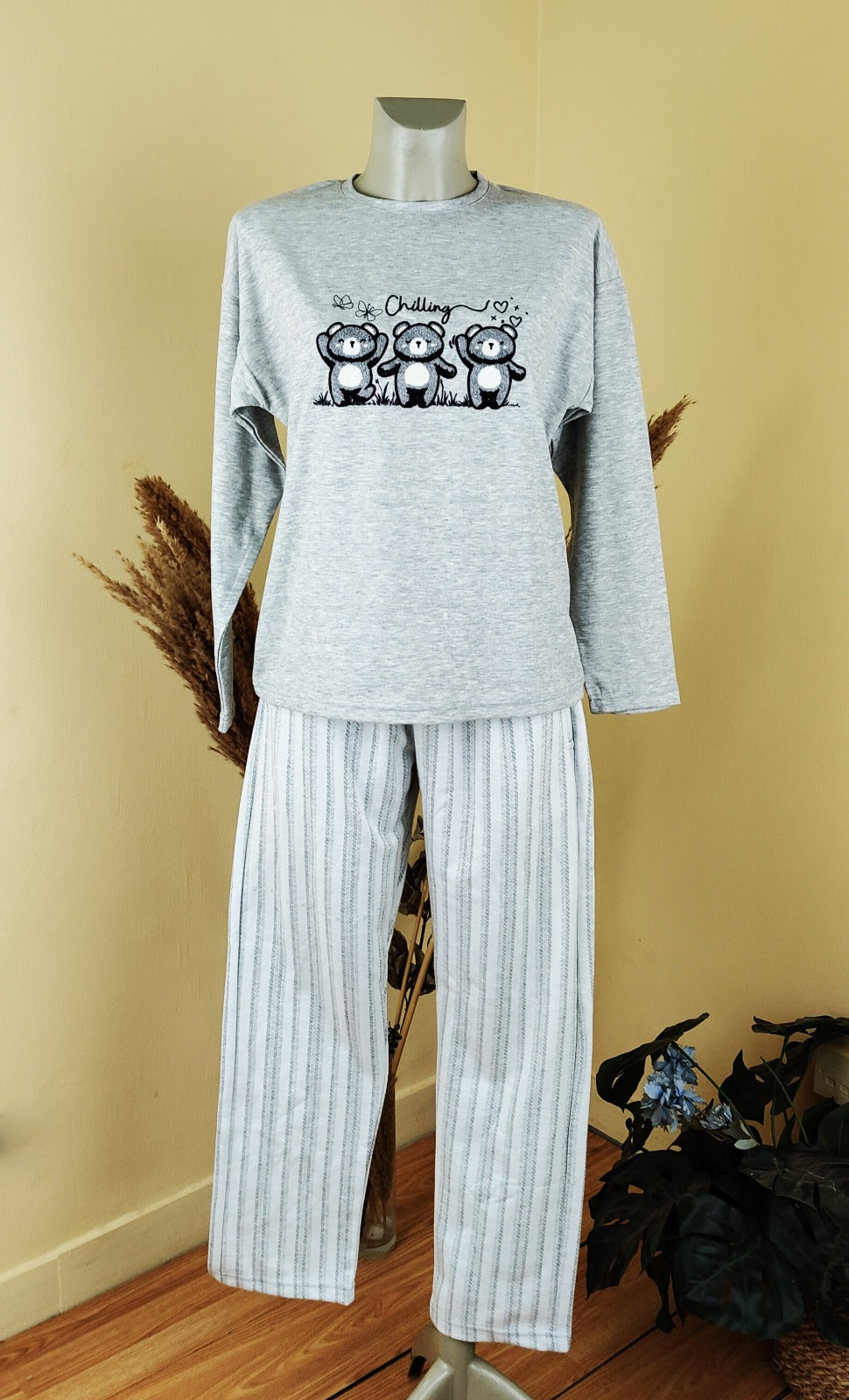 Chilling Embroidered Women PJ