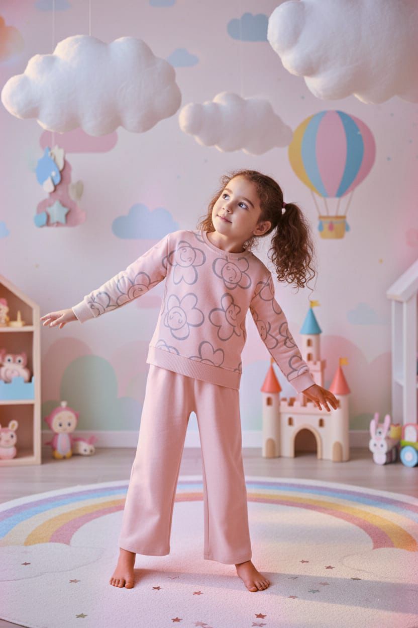 Smiley Flowers Pant Set