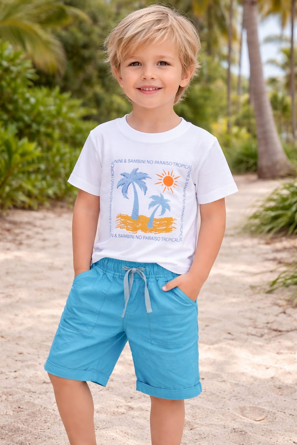 Summer Palm Short Set