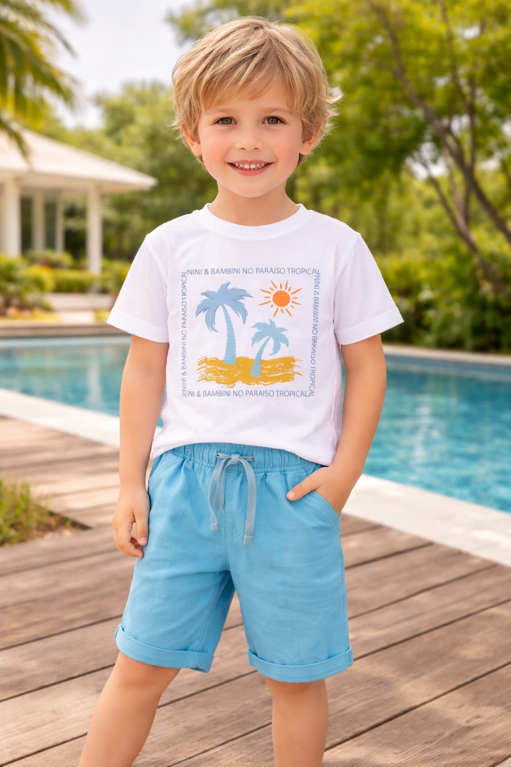 Summer Palm Short Set
