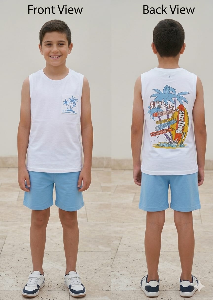 Summer Waves Short Set
