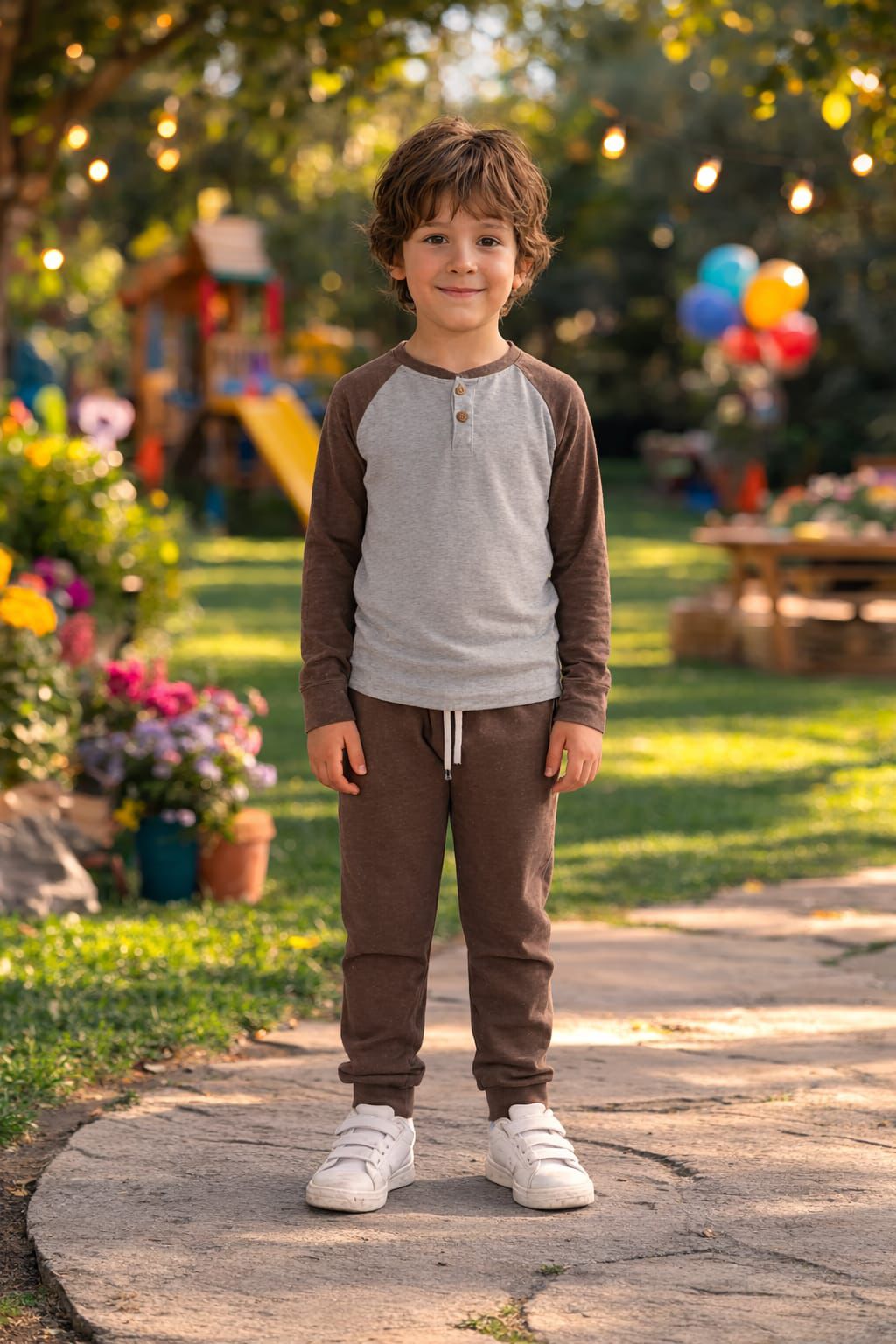 Boys’ Buttoned Pant Set