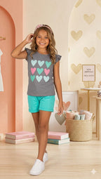Hearts Short Set